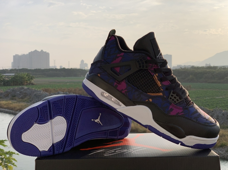 2019 Men Air Jordan 4 Rush Violet Shoes